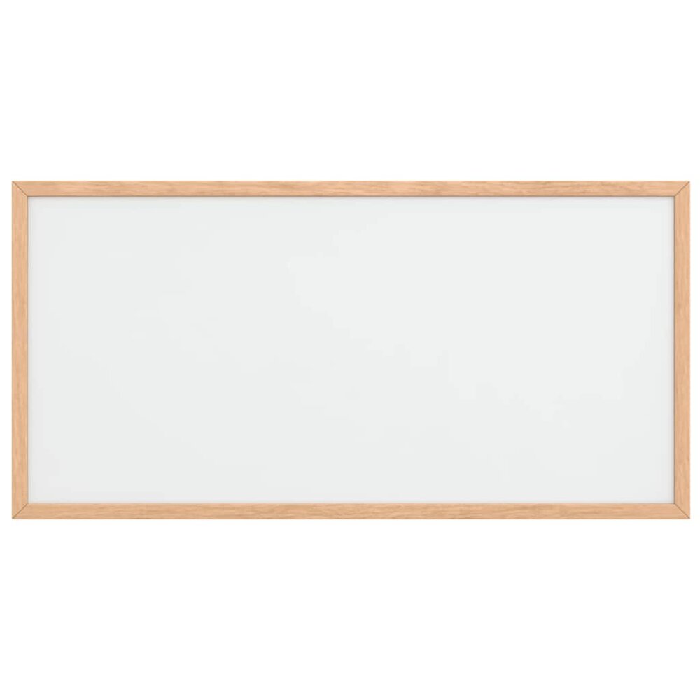 Magnetisch whiteboard met massief grenenhouten frame 60x30 cm