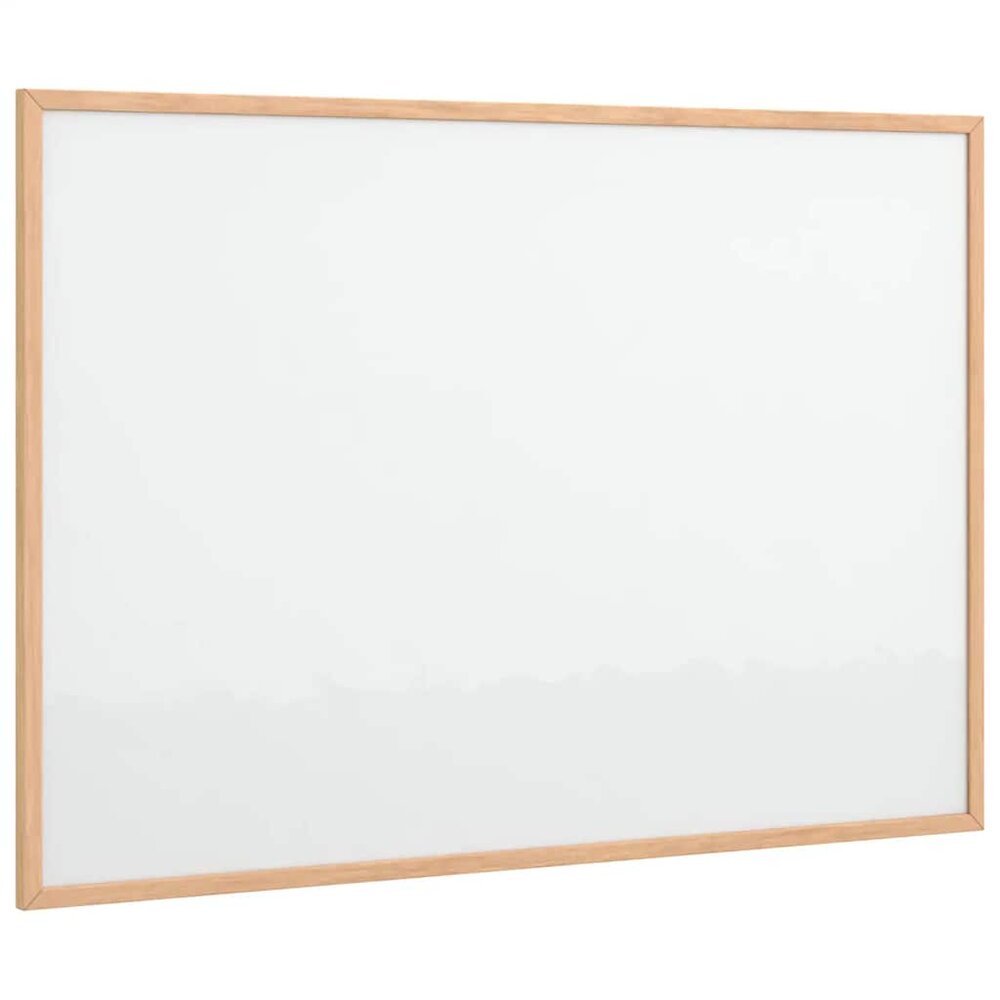 Magnetisch whiteboard met massief grenenhouten frame 80x55 cm