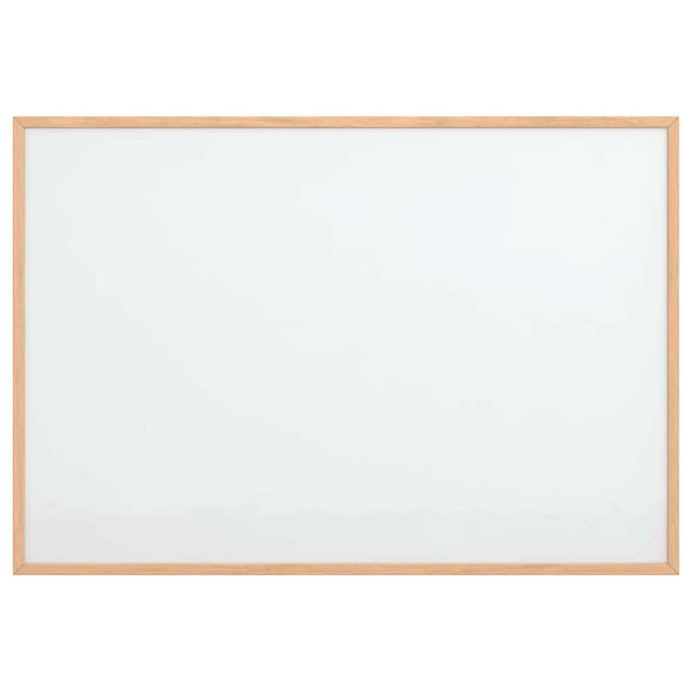 Magnetisch whiteboard met massief grenenhouten frame 80x55 cm