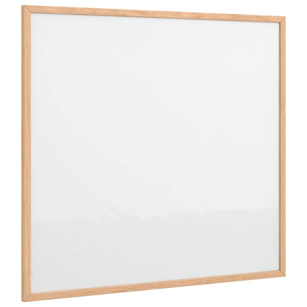 Magnetisch whiteboard met massief grenenhouten frame 60x55 cm