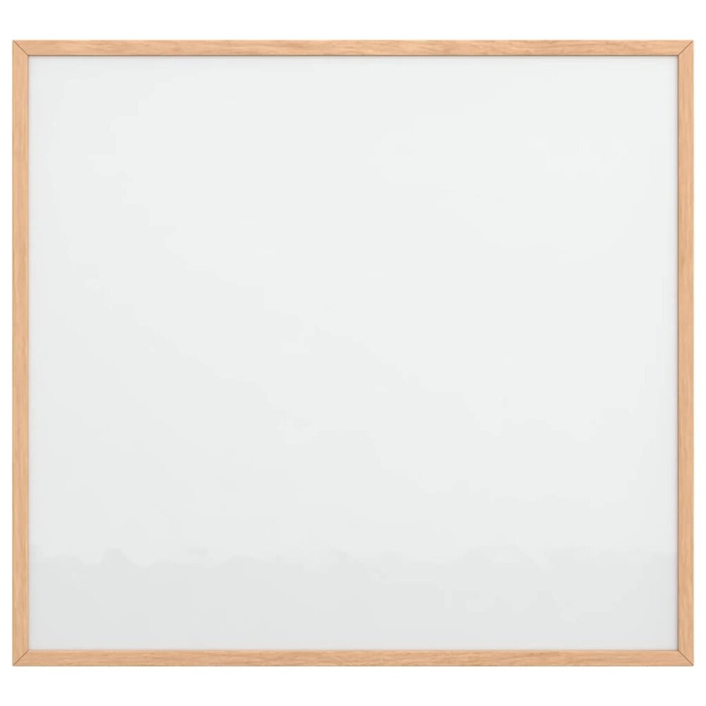 Magnetisch whiteboard met massief grenenhouten frame 60x55 cm