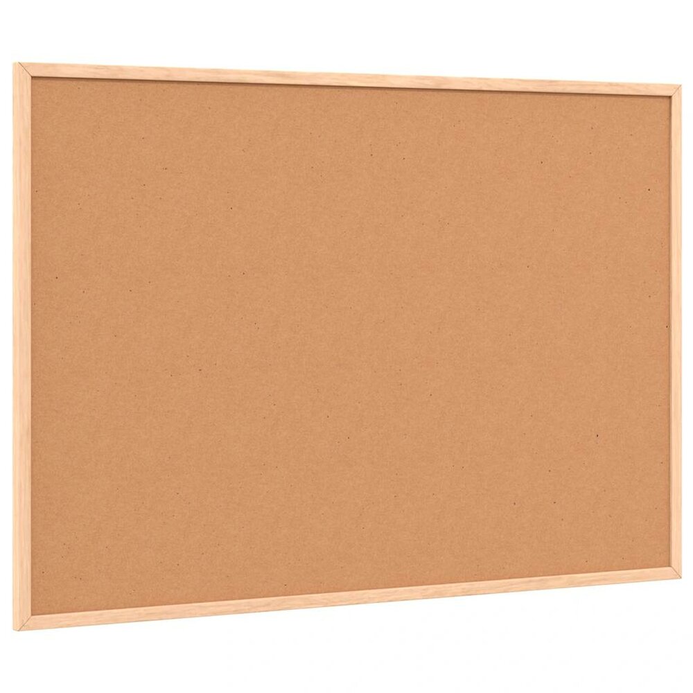 Krijtbord met massief grenenhouten lijst 80x55 cm zwart