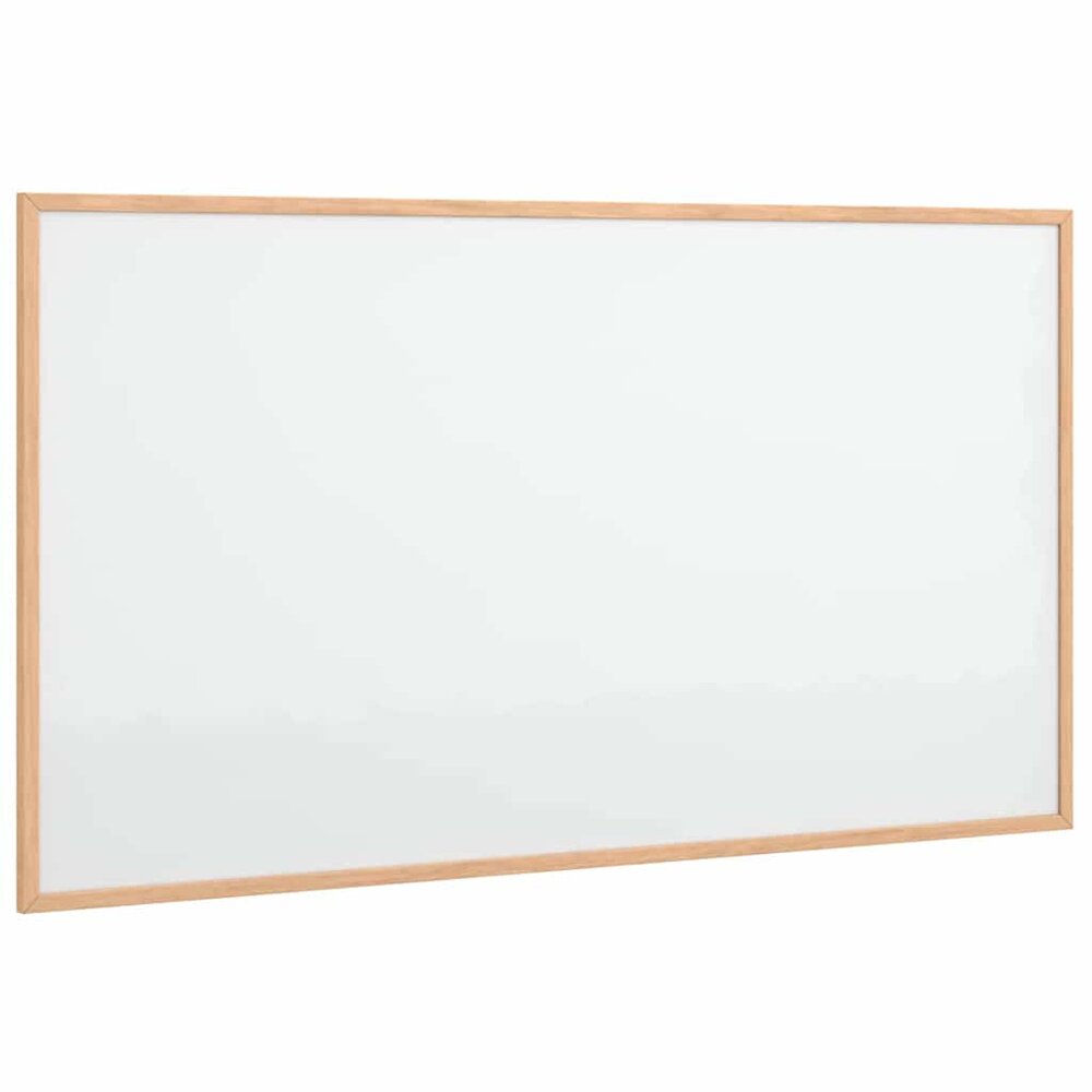 Magnetisch whiteboard met massief grenenhouten frame 100x55 cm