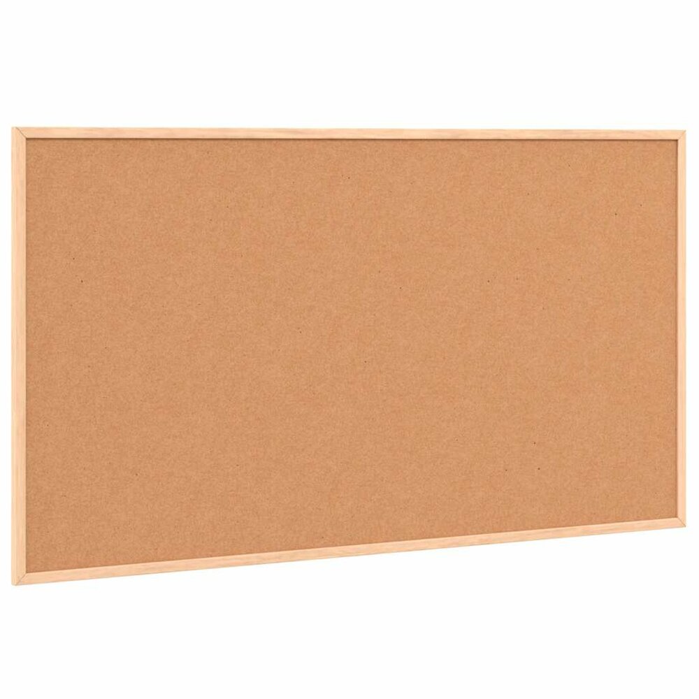 Magnetisch whiteboard met massief grenenhouten frame 100x55 cm