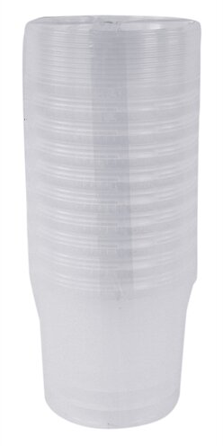 Merkloos Emmer Rond Met Deksel 520 ML 10 ST