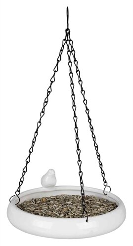 Trixie Vogeldrinkschaal Hangend Keramiek Wit 21X21 CM 500 ML