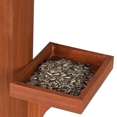 Trixie Natura Voederhuis Met Standaard En Silo Grenenhout Bruin 53X53X28/140 CM
