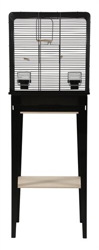 Zolux Vogelkooi Chic Loft Met Meubel Zwart 124X44,5X28 CM