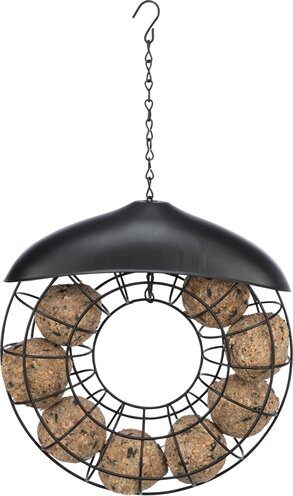 Trixie Mezenbolhouder Rond Met Dak Zwart 24X8X8 CM 2 ST