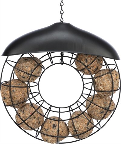 Trixie Mezenbolhouder Rond Met Dak Zwart 24X8X8 CM 2 ST