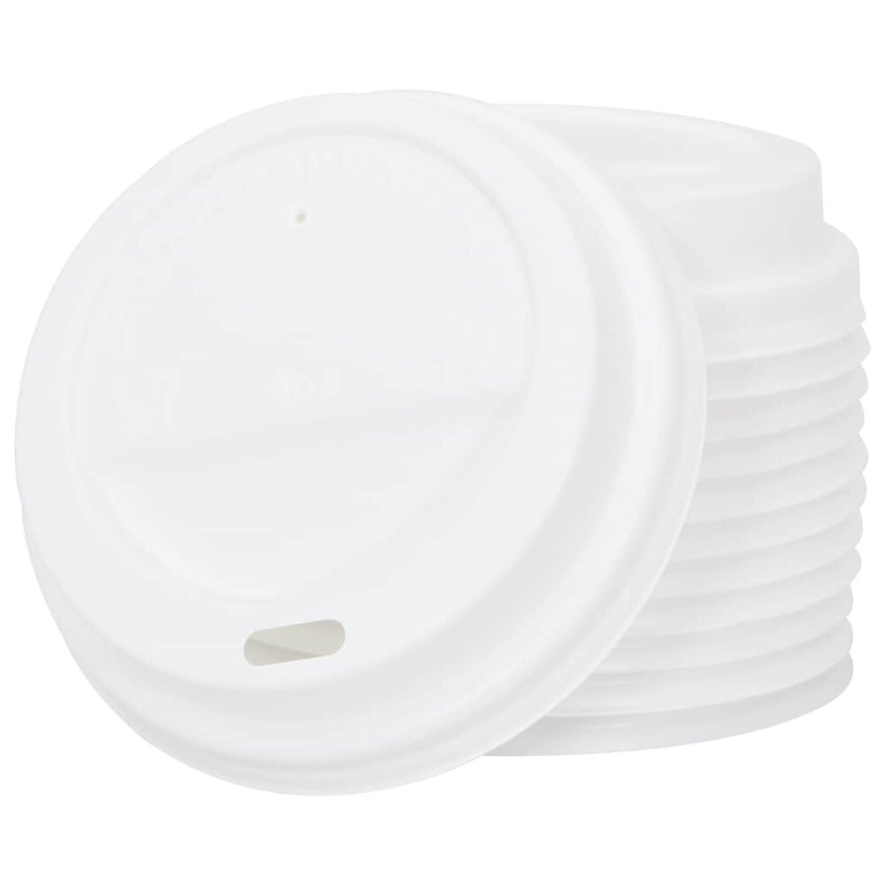 Papieren koffiekopjes met deksel 1000 st 8oz 200 ml