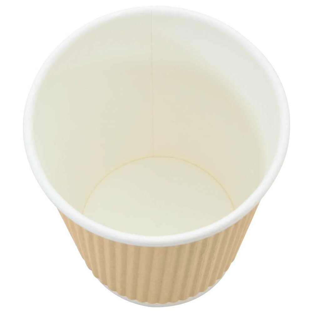 Papieren koffiekopjes 500 st 8oz 200 ml bruin