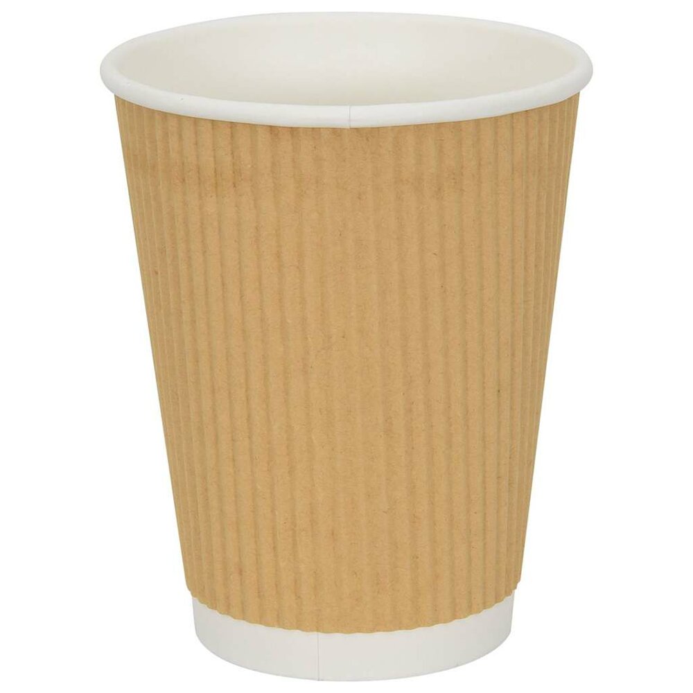 Papieren koffiekopjes 500 st 12oz 300 ml bruin