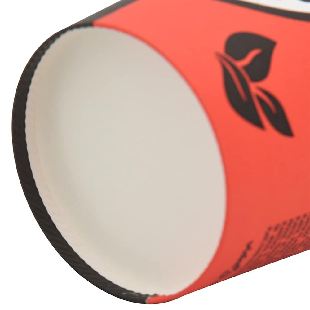 Papieren koffiekopjes 1000 st 12oz 300 ml rood en zwart