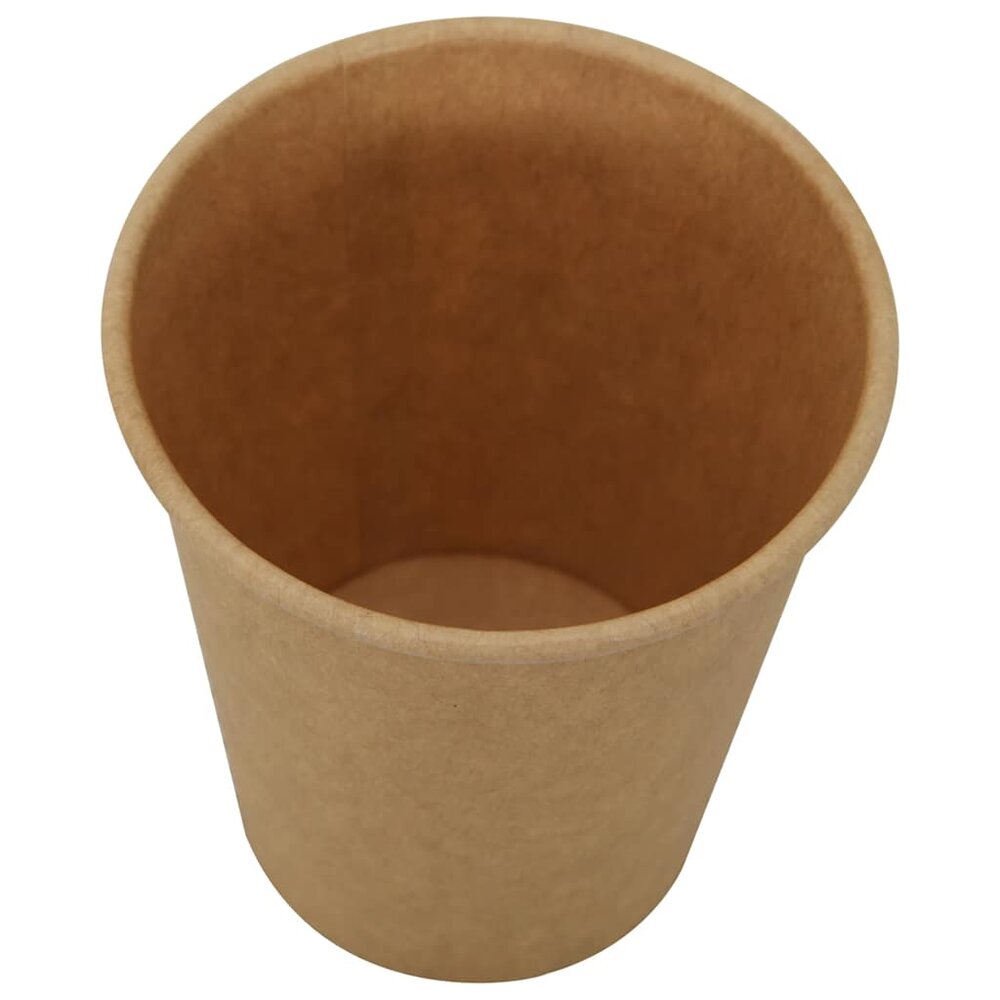 Papieren koffiekopjes 1000 st 8oz 200 ml bruin