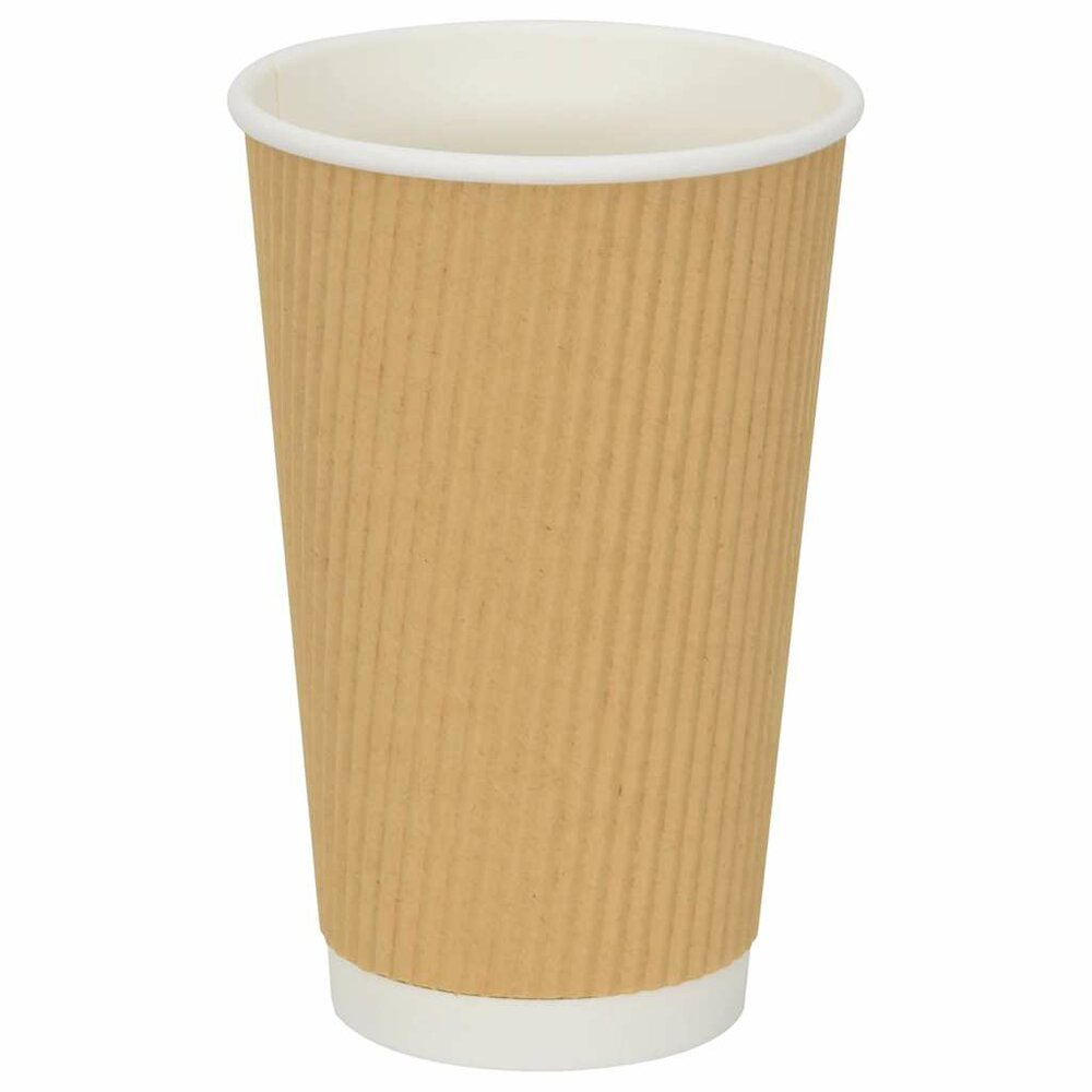 Papieren koffiekopjes 500 st 16oz 400 ml bruin