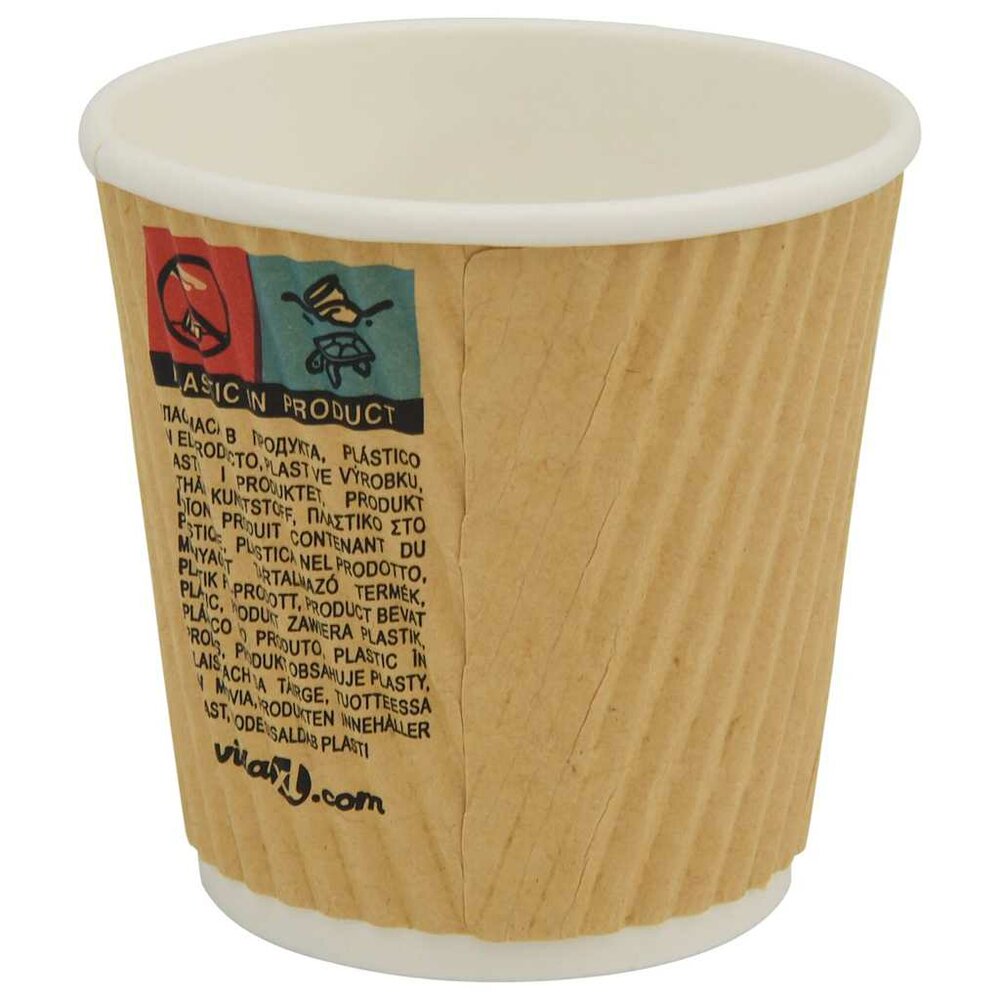 Papieren koffiekopjes 1000 st 4oz 100 ml bruin