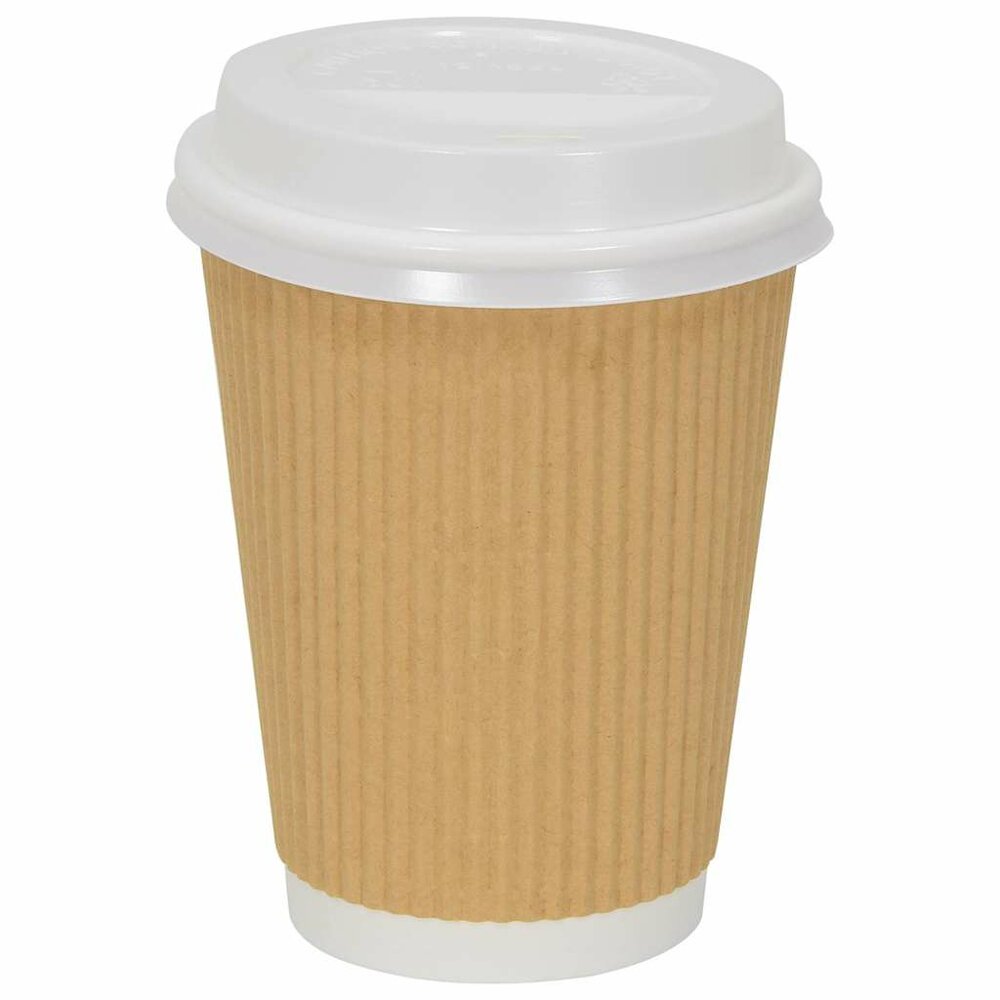Papieren koffiebekerdeksels &Oslash;90mm 12oz en 16oz 1000st kunststof