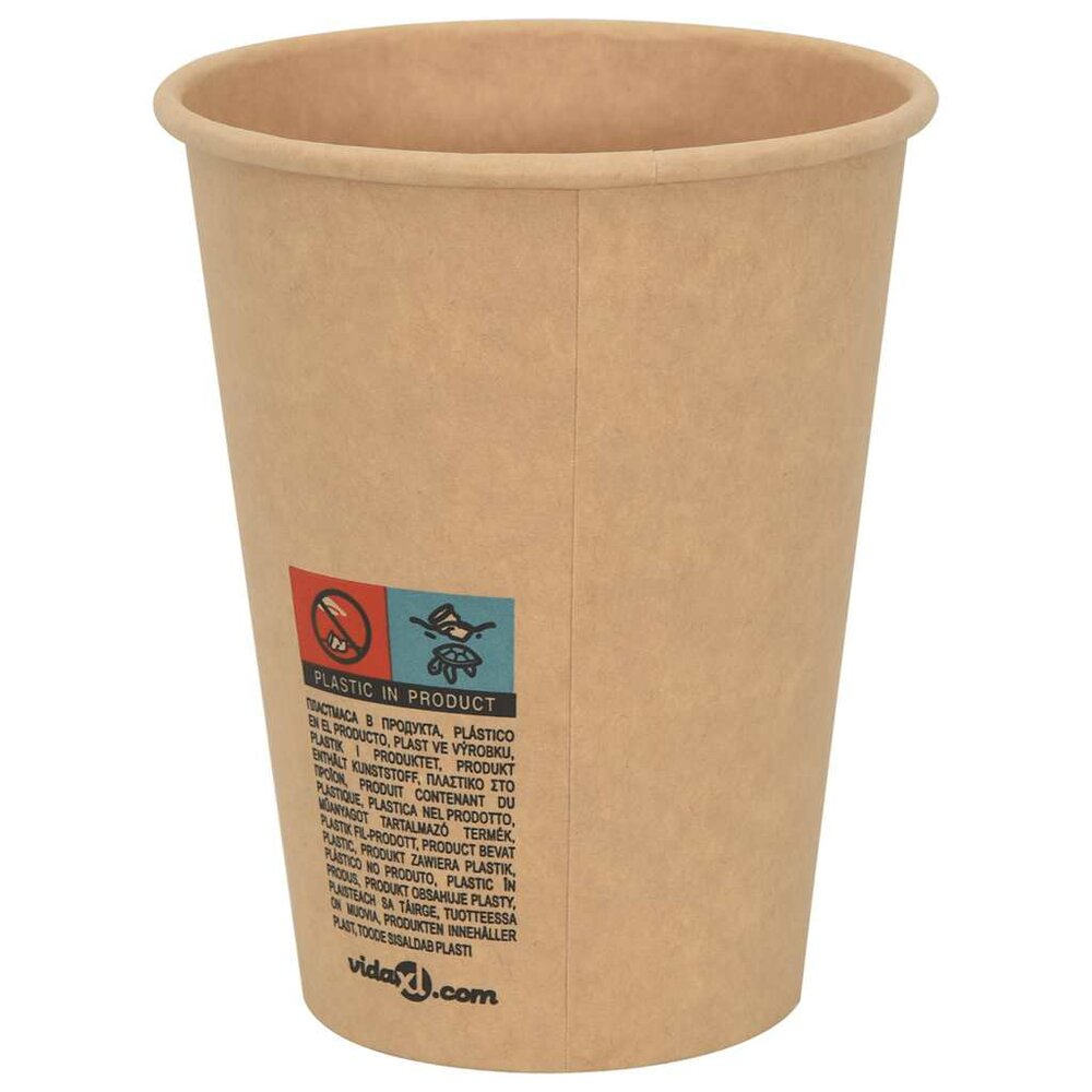 Papieren koffiekopjes 1000 st 12oz 300 ml bruin