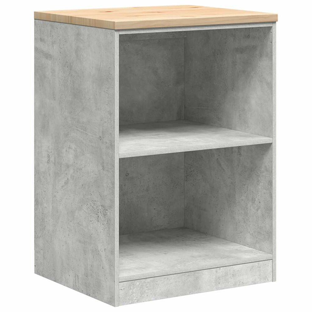 Garagekasten 6 st bewerkt hout betongrijs