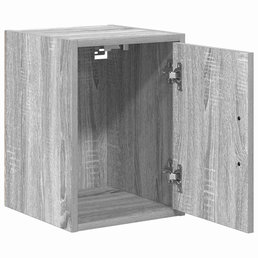 Garage wandkast bewerkt hout grijs Sonoma