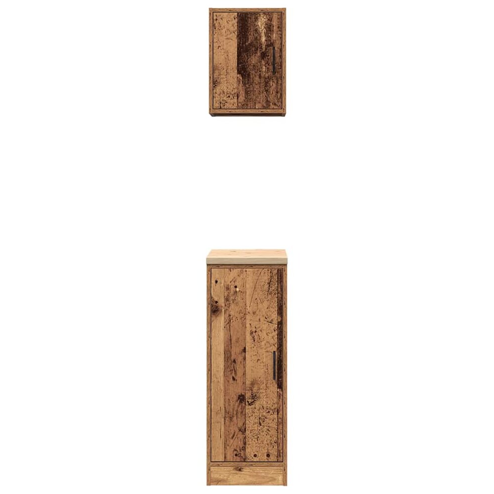 Garagekasten 2 st bewerkt hout oud hout
