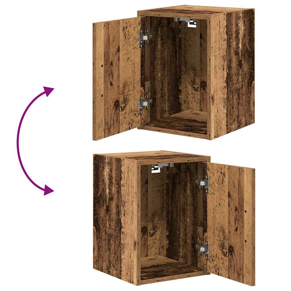 Garagekasten 2 st bewerkt hout oud hout