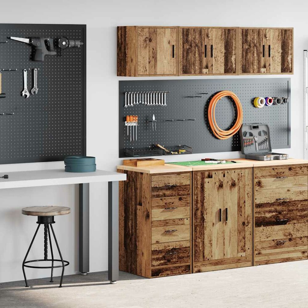 Garagekasten 2 st bewerkt hout oud hout