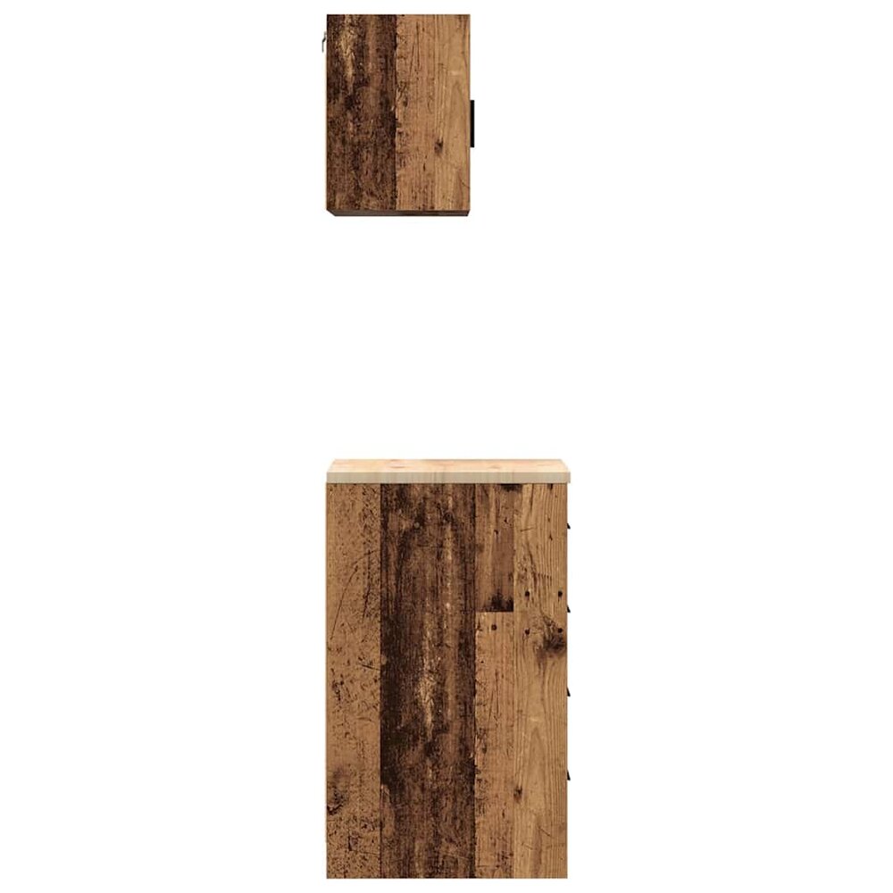 Garagekasten 2 st bewerkt hout oud hout