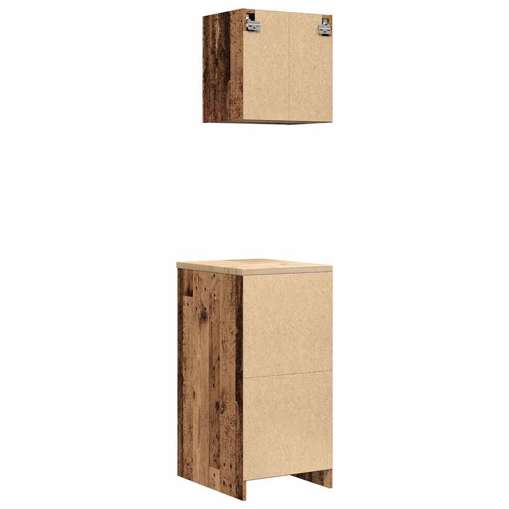 Garagekasten 2 st bewerkt hout oud hout