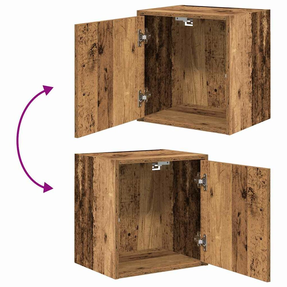 Garagekasten 2 st bewerkt hout oud hout