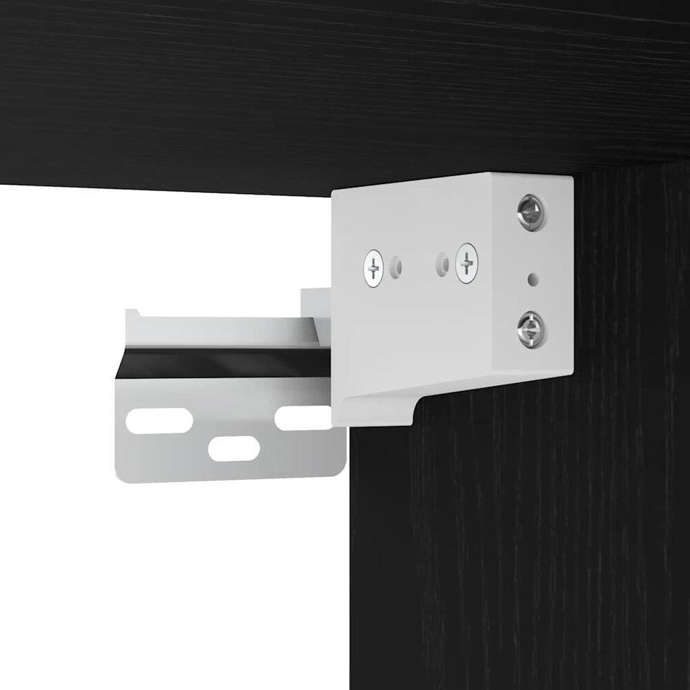 Garagekasten 2 st spaanplaat zwart