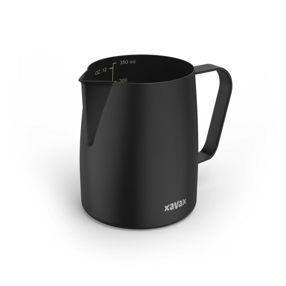 Xavax Barista-Melkkannetje Van Rvs Melkschuimkannetje 350Ml Zwart Mat