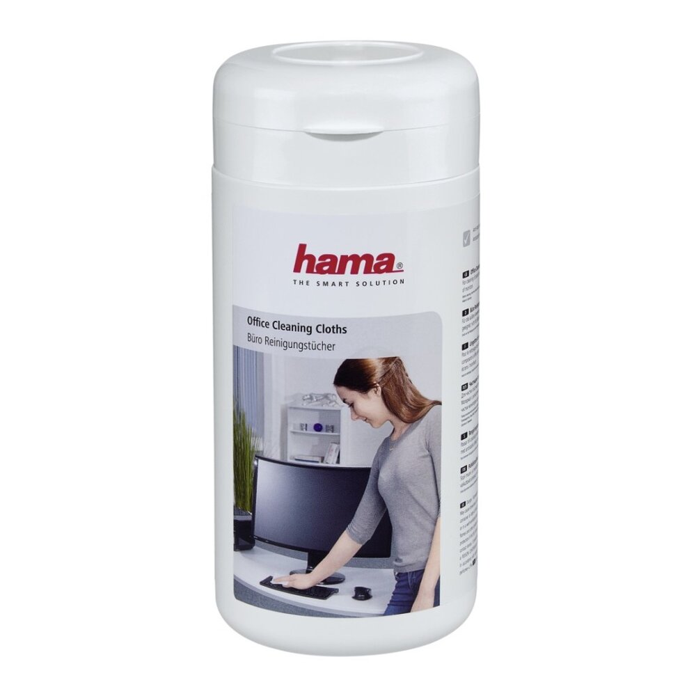 Hama Kantoor-Reinigingsdoekjes 100 Stuks In Box