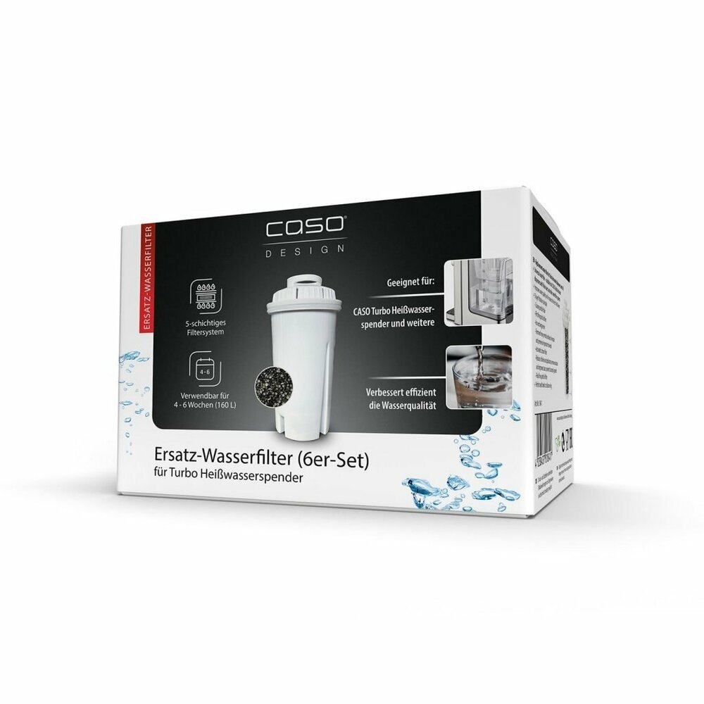 Caso Waterfilters Voor Turbo Heetwaterdispenser 6 Stuks