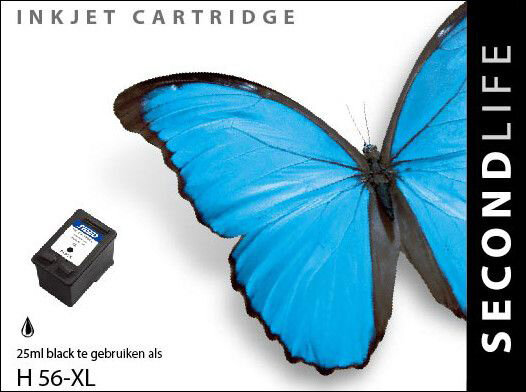 Kangaro Sl-11111191 *Cartridge Secondlife Hp 56 Xl Zwart