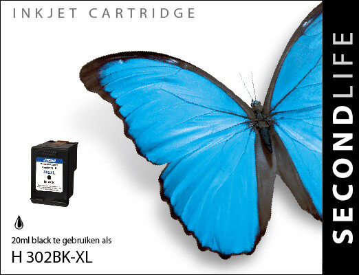 Kangaro Sl-11111421 Cartridge Secondlife Hp 302 Xl Black