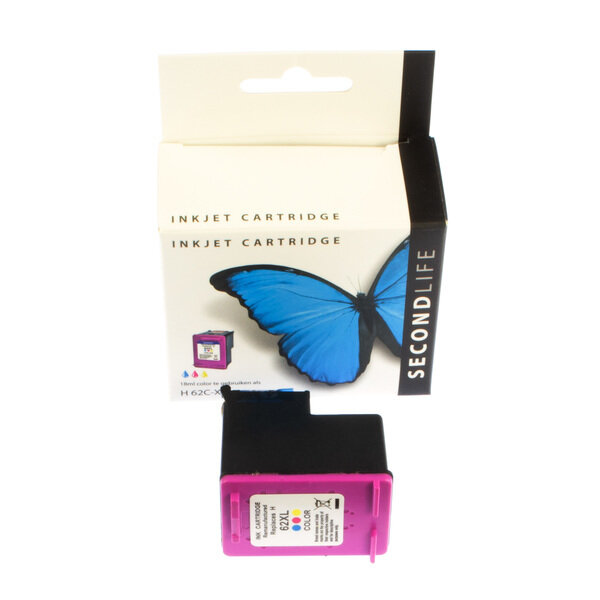 Kangaro Sl-11111448 Cartridge Secondlife Hp 62 Xl Kleur