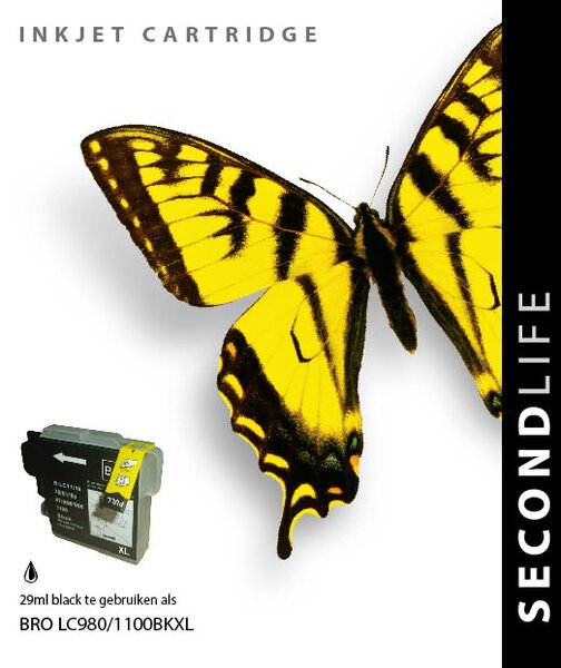 Kangaro Sl-11511071 *Cartridge Secondlife Brother Lc 980/1100 Zwart