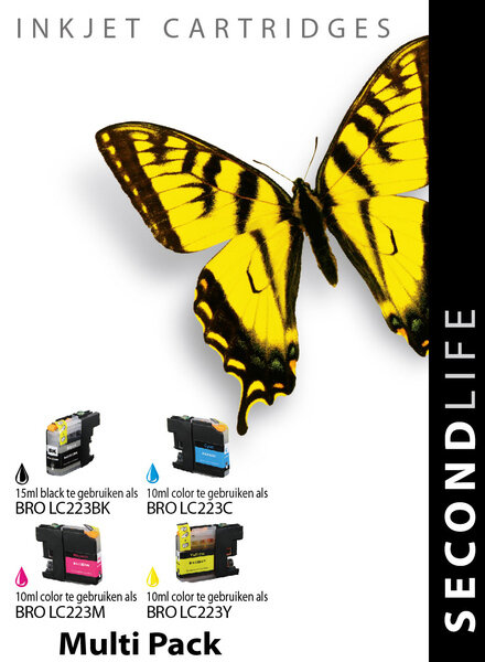 Kangaro Sl-11511159 Cartridge Secondlife Brother Multipack Lc 221/223