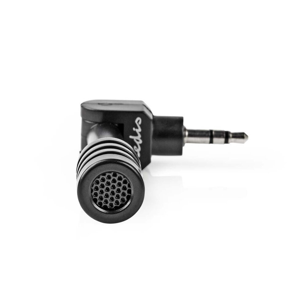Nedis Micmj100Bk Bedrade Microfoon Mini Plug-In 3,5 Mm Zwart