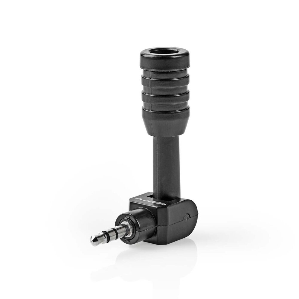 Nedis Micmj100Bk Bedrade Microfoon Mini Plug-In 3,5 Mm Zwart