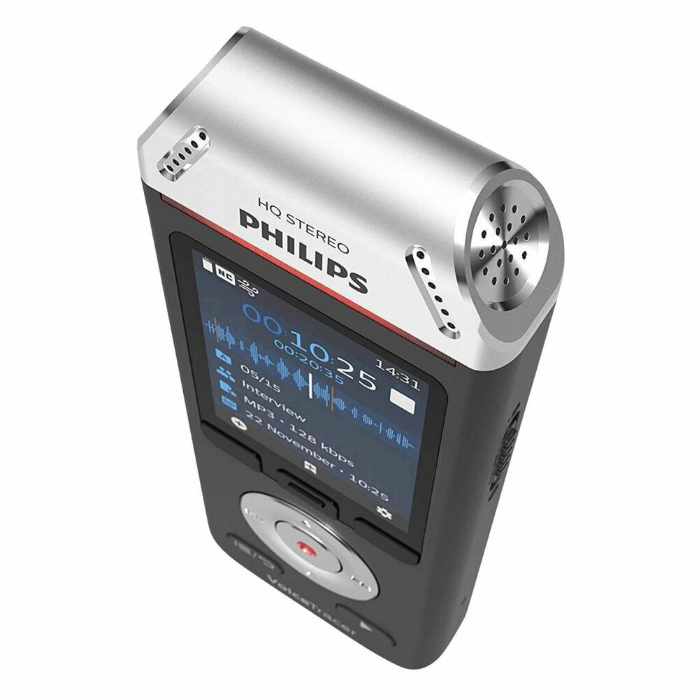 Philips Dvt2110 Voicetracer Audiorecorder Zwart/Zilver