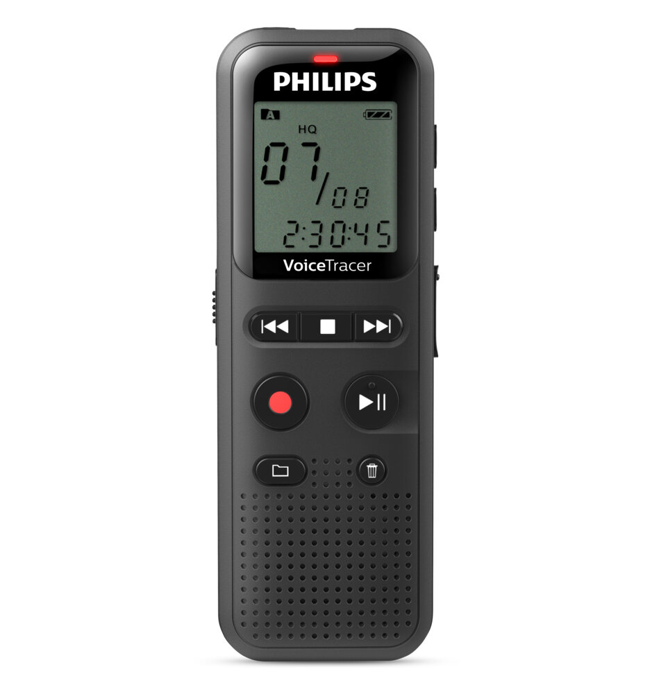 Philips Dvt1160 Voicetracer Audiorecorder Zwart