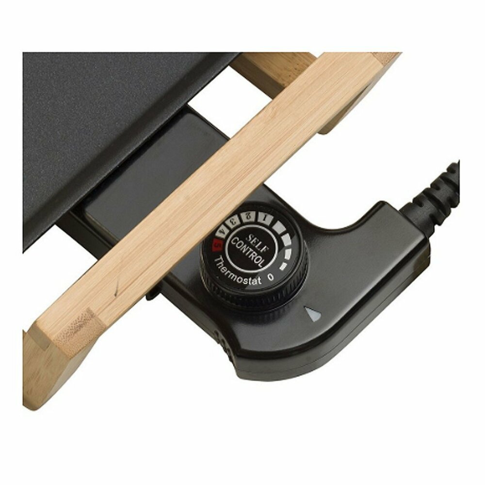 Bestron Abp603Bb Xl Teppanyaki Grillplaat 70X23 Cm Bamboe/Zwart