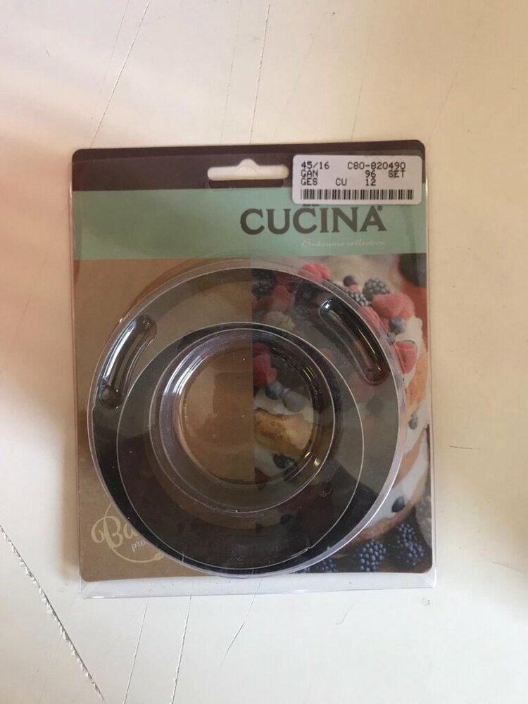 La Cucina Bakringen Rvs Vierkant + Rond 6/8/10X4Cm