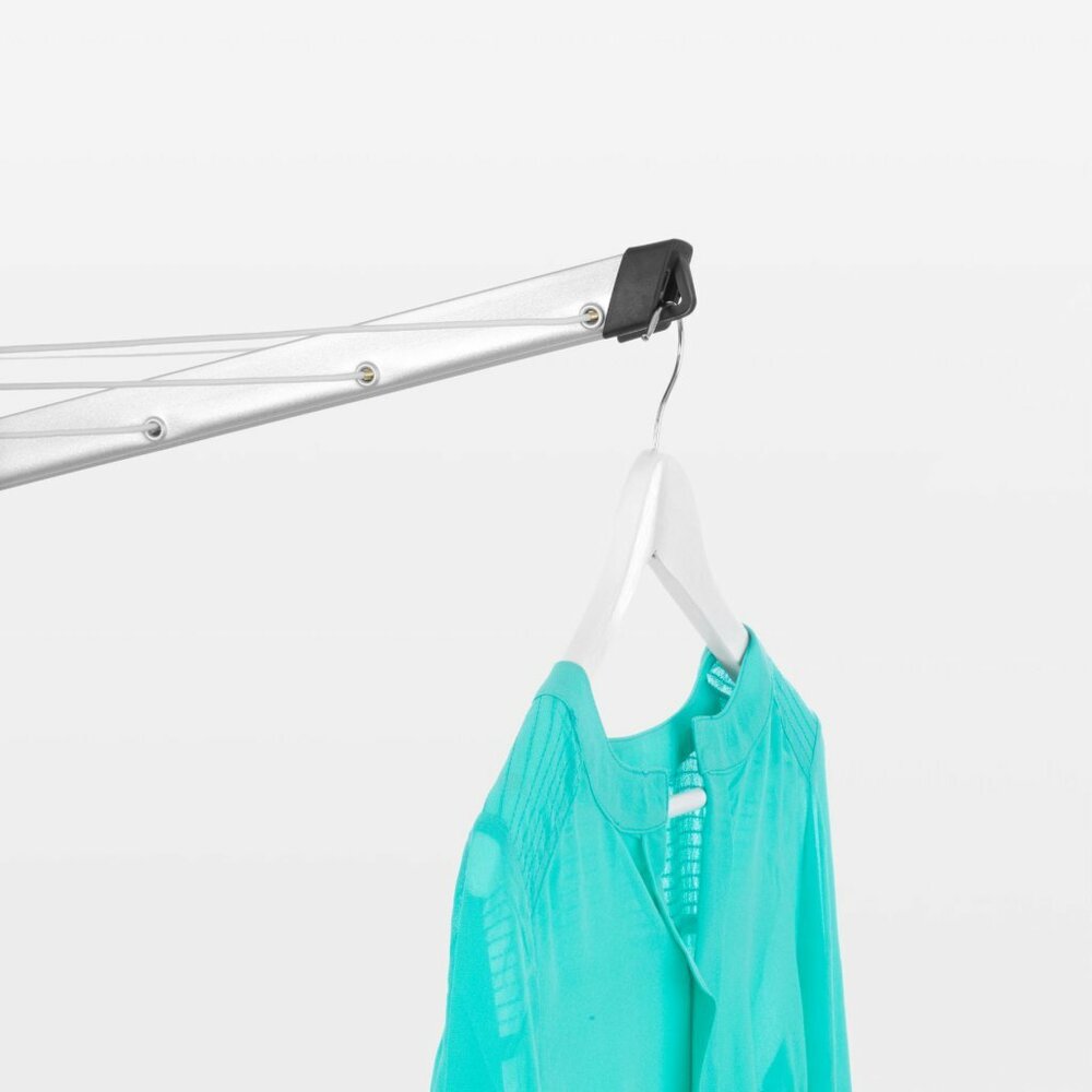 Brabantia Topspinner Droogmolen 40 M Drooglengte + Grondanker Metallic Grijs