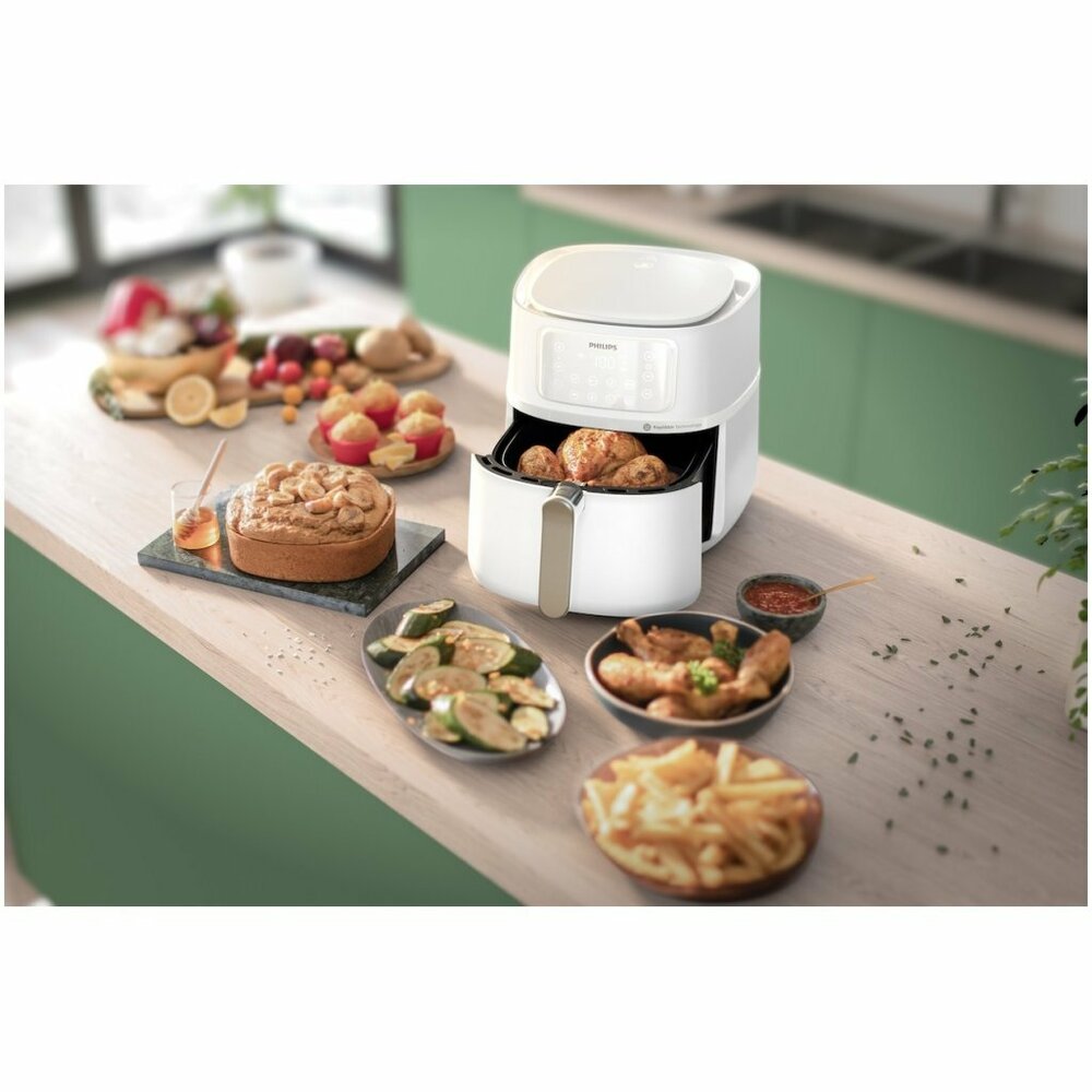 Philips Hd9285/00 Cosmos Xxl Airfryer 7.2L 2000W Wit/Zilver