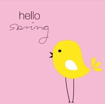 Duni Paasservet Hello Spring Roze/Geel 33X33 Cm