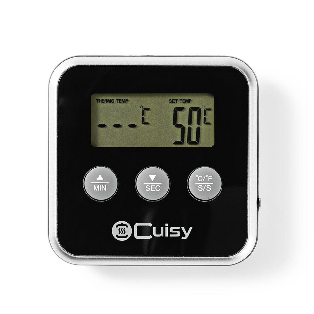 Nedis Kath105Bk Vleesthermometer 0 - 250 &amp;Deg;C Digitaal Display Timer